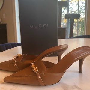 Gucci heeled mule